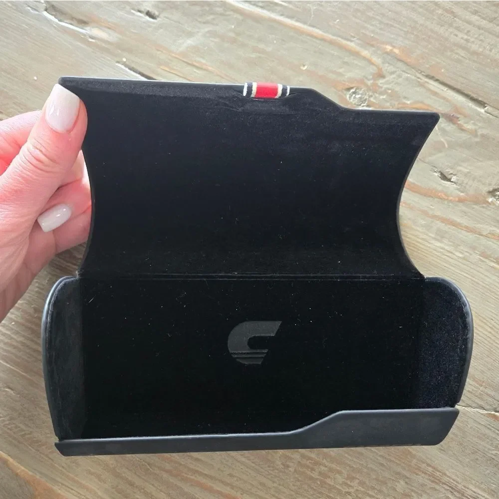 CARRERA Unisex Flexible hard shell logo Eyewear case black for Sunglasses